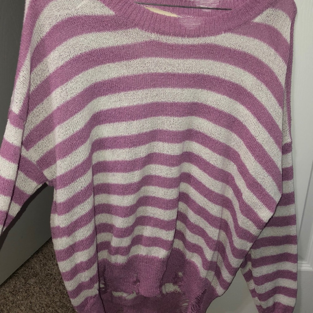 Distressed Stripe boutique shirt